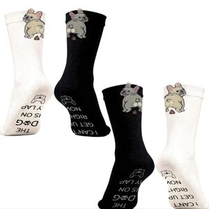 NWT Frenchie Dog French Bulldog Socks